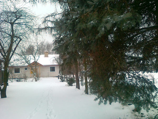 Dom w stanie surowym na zimę